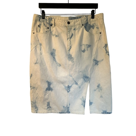 NWT Future Collective × Gabriella Karefa-
Johnson Denim Skirt Light Acid Wash 12 - Picture 2 of 14